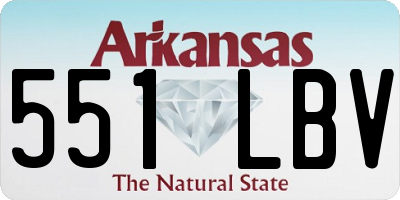 AR license plate 551LBV