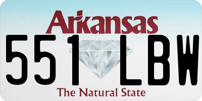 AR license plate 551LBW