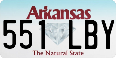 AR license plate 551LBY
