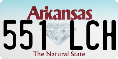 AR license plate 551LCH