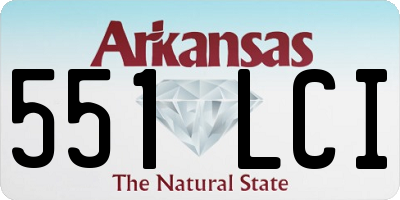 AR license plate 551LCI
