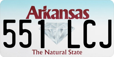 AR license plate 551LCJ