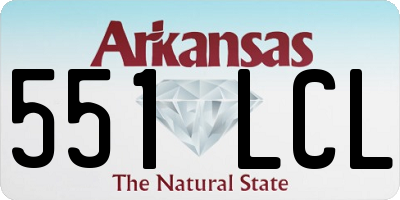 AR license plate 551LCL