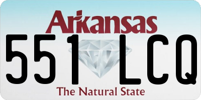 AR license plate 551LCQ
