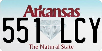 AR license plate 551LCY