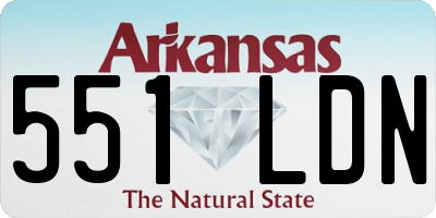 AR license plate 551LDN