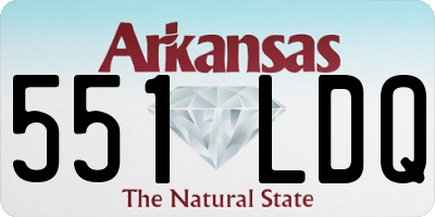 AR license plate 551LDQ