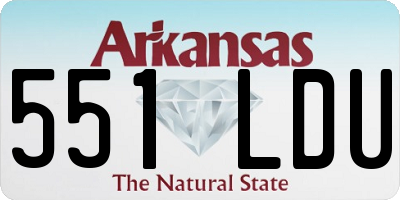 AR license plate 551LDU