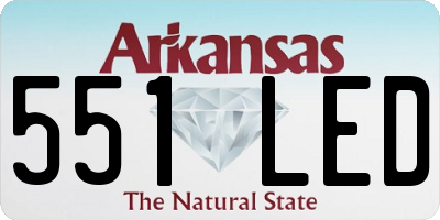 AR license plate 551LED