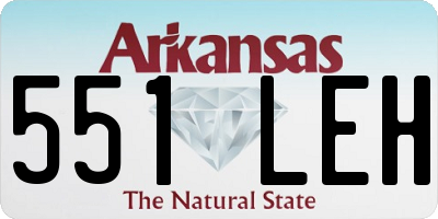 AR license plate 551LEH