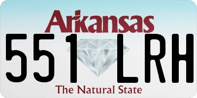 AR license plate 551LRH