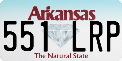 AR license plate 551LRP
