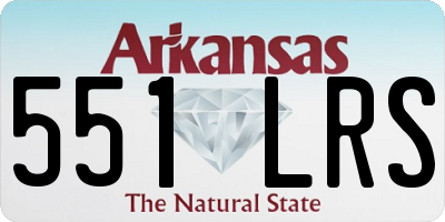 AR license plate 551LRS