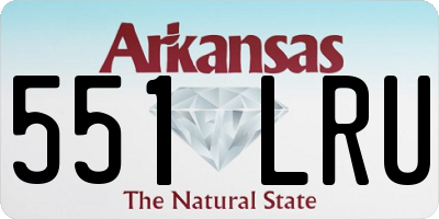 AR license plate 551LRU