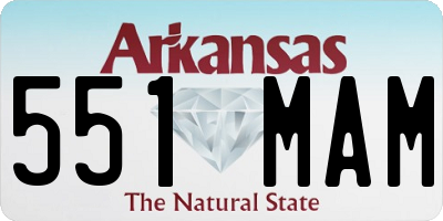 AR license plate 551MAM