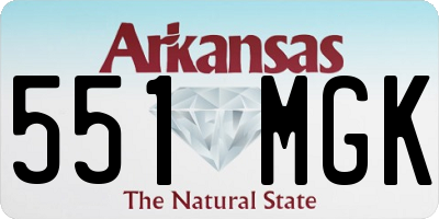AR license plate 551MGK
