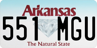 AR license plate 551MGU