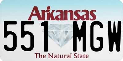 AR license plate 551MGW