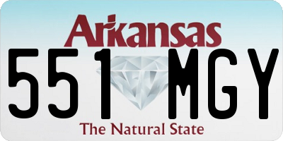 AR license plate 551MGY