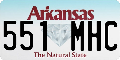 AR license plate 551MHC