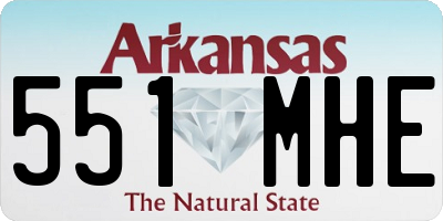 AR license plate 551MHE
