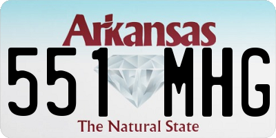 AR license plate 551MHG