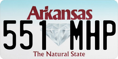 AR license plate 551MHP