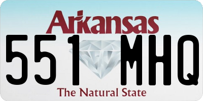 AR license plate 551MHQ