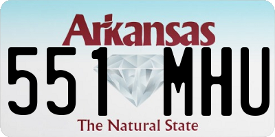 AR license plate 551MHU