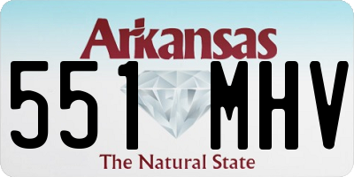AR license plate 551MHV