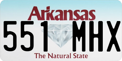 AR license plate 551MHX