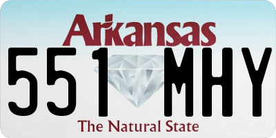 AR license plate 551MHY