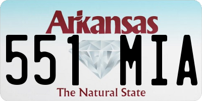 AR license plate 551MIA