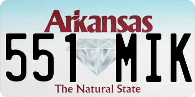 AR license plate 551MIK