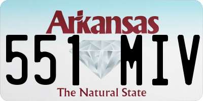 AR license plate 551MIV