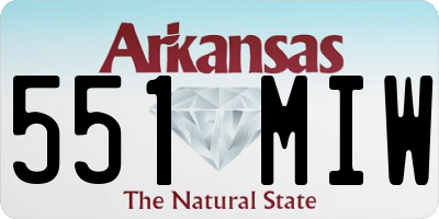 AR license plate 551MIW