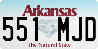 AR license plate 551MJD