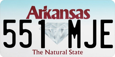 AR license plate 551MJE