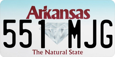 AR license plate 551MJG