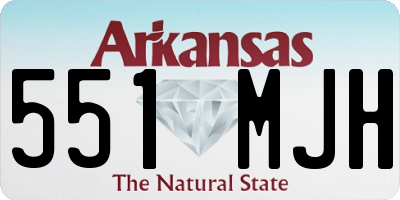 AR license plate 551MJH