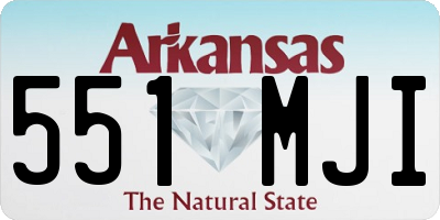 AR license plate 551MJI
