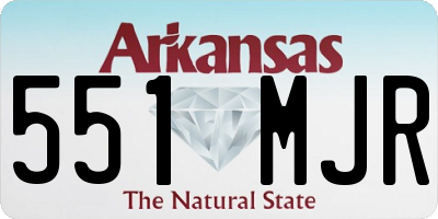 AR license plate 551MJR