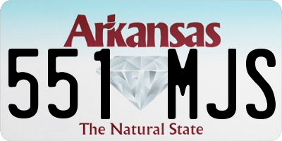 AR license plate 551MJS