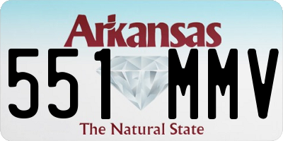 AR license plate 551MMV