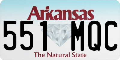 AR license plate 551MQC