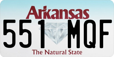 AR license plate 551MQF