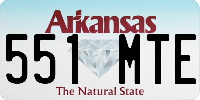 AR license plate 551MTE