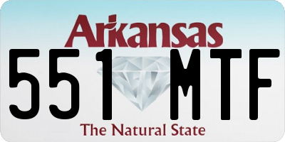 AR license plate 551MTF