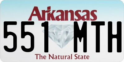 AR license plate 551MTH
