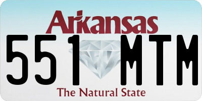 AR license plate 551MTM